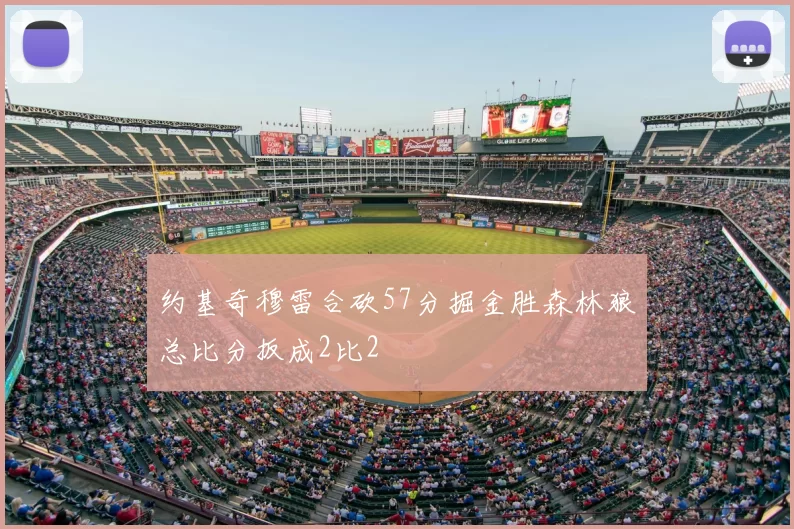 约基奇穆雷合砍57分掘金胜森林狼总比分扳成2比2